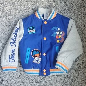 Disney Team Mickey Kids Jacket - Blue and Gray